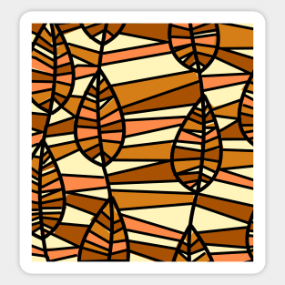 Abstract Fall Autumn Print Art Pattern Design Sticker